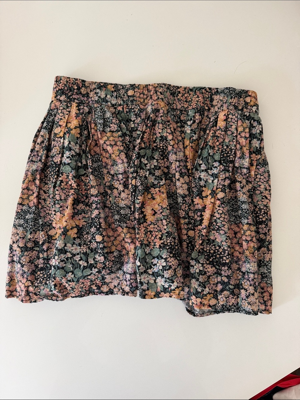 American Eagle Outfitters Floral Mini Skirt in Black, Pink & Green